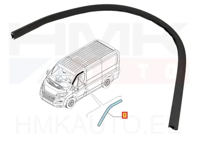 Esiukseava ülemine tihend (V&P) OEM Jumper/Boxer/Ducato 2006- - PSA 1612308680 - OE - 100% Genuine Part