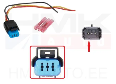 Crankshaft sensor plug with wire Citroen/Peugeot - PI03-006