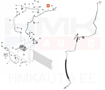 Conduite à haute pression, climatisation OEM Renault Master 2016-   (R1234yf) - REN  924408568R - OE - 100% Genuine Part
