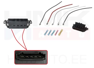 Heater blower resistor wiring loom Citroen/Peugeot - PI05-012