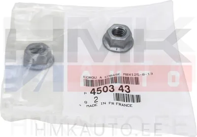 Écrou M8x1,25 OEM Citroen/Peugeot/Fiat - PSA 450343 - OE - 100% Genuine Part