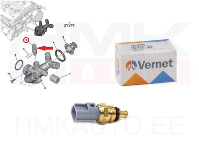 Sonde de température, liquide de refroidissement Jumper/Boxer 2,2HDI 2011-  Euro5 - WS3038 - Vernet
