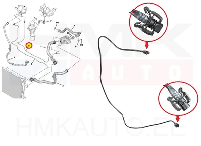 Paisupaagi ülevoolu toru OEM Jumpy/Expert 2,0BlueHDi - PSA  9818468580 - OE - 100% Genuine Part