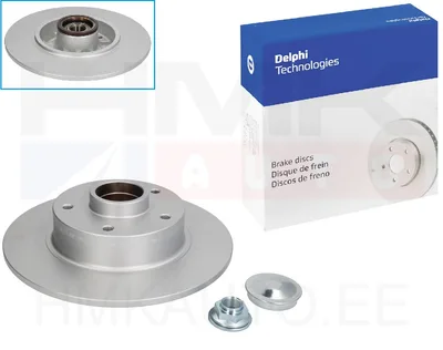 Piduriketas tagumine laagriga Renault Megane IV 260x25 - BG9230RSC - Delphi