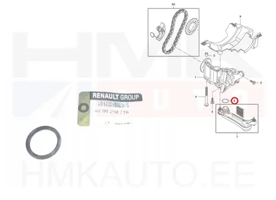 Õlivõtturi tihend OEM Renault 1,6-2,3DCI - REN  8200290716 - OE - 100% Genuine Part