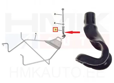 Spare wheel carrier hook OEM Citroen Jumpy/Peugeot Expert IV - PSA  9850841380 - OE - 100% Genuine Part