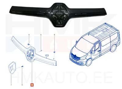 Konepellin lista OEM Renault Trafic III 2019- - REN  628952659R - OE - 100% Genuine Part