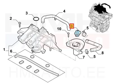 Õlivalamistoru otsik OEM Renault Trafic III 2014- - REN 152612359R - OE - 100% Genuine Part