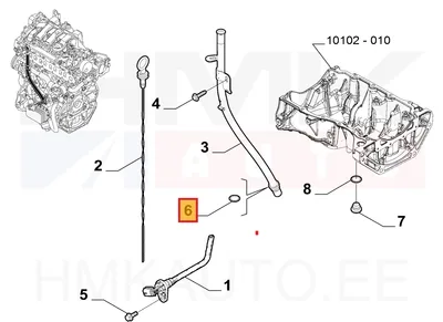 Õlivarda toru tihend OEM Renault 1,6DCI - REN 150662638R - OE - 100% Genuine Part