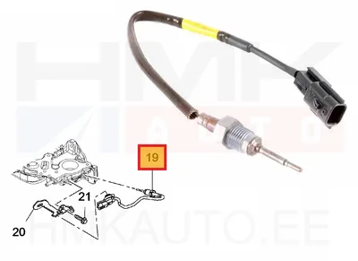 Väljalaskegaaside temperatuuri andur OEM Renault 1,6dCi - REN 226404039R - OE - 100% Genuine Part