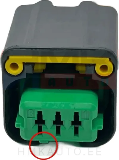 Plug with wires Citroen/Peugeot 3 pins "green" - PI03-013