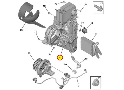 Heater housing rear OEM Spacetourer/Traveller 2026- - PSA  9876684480 - OE - 100% Genuine Part