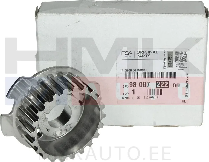 Poulie de pompe à carburant OEM Citroen/Peugeot 1,5HDI DV5R - PSA 9808722280 - OE - 100% Genuine Part