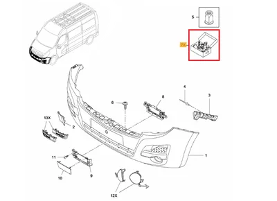 Etuakselin asennussarja OEM Master, Movano, NV400 2010- - REN  620105603V - OE - 100% Genuine Part
