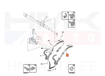 Roolivõimendi torude komplekt OEM Jumpy/Expert/Proace 2016- AM6 automaatkast - PSA 9809510680 - OE - 100% Genuine Part