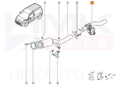 Heitgaaside klapp OEM Renault Kangoo 1,5DCI - REN 147253828R - OE - 100% Genuine Part