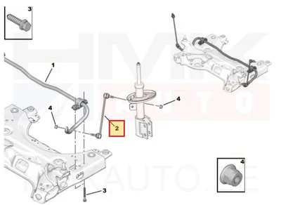 Stabilisaatori otsavarras eesmine OEM Jumpy/Expert/Spacetourer 2016- - PSA 9809090180 - OE - 100% Genuine Part