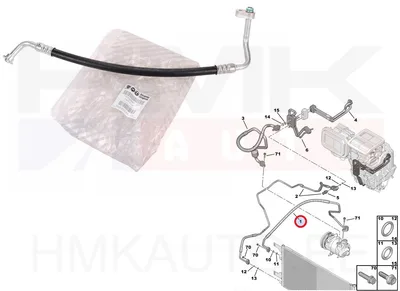 Konditsioneeri toru, kõrgsurve OEM Jumper/Boxer/Ducato 2006- 3,0HDi - PSA 6477H3 - OE - 100% Genuine Part