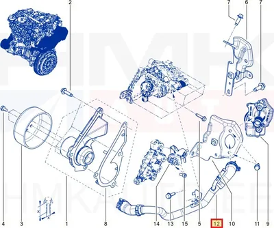 Jahutusvedeliku toru OEM Renault/Dacia 1,3TCe - REN  210476135R - OE - 100% Genuine Part