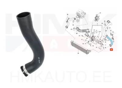 Turbo õhutoru(cooleri poolne osa) Renault Master 2,3DCI 10- - RT 150051