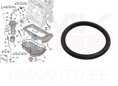 Õlikorgi tihendiseib 30x3,5 OEM Citroen/Peugeot - PSA 1684449880 - OE - 100% Genuine Part