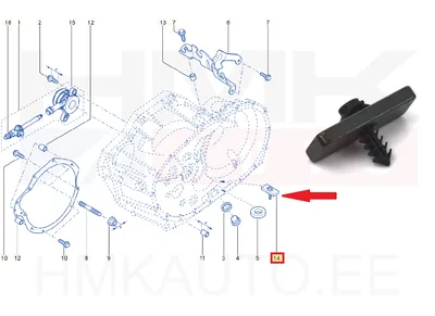 Käigukasti magnet koos tüübliga OEM Renault PF6 k.kast - REN 8200847864 - OE - 100% Genuine Part
