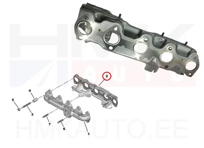 Прокладка выпускного коллектора OEM Citroen/Peugeot 1,5BlueHDi DV5R - PSA  9816267280 - OE - 100% Genuine Part