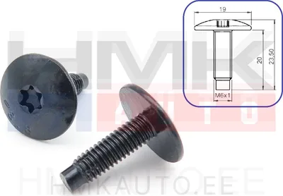 Pultti M6x1,00-L20 Peugeot/Citroen  1kpl. - 60392
