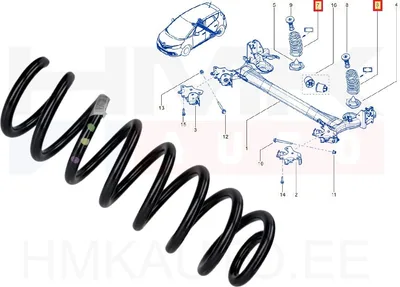 Keerdvedru tagumine OEM Renault Espace V, Scenic IV - REN  550203772R - OE - 100% Genuine Part