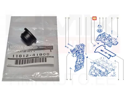 Karterituulutuse klapi tihend OEM Renault 1,0TCe/1,2TCe H4D/H5F - REN 1181241B00 - OE - 100% Genuine Part