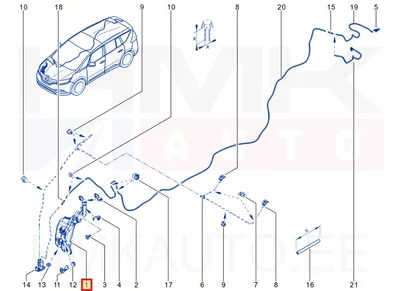 Klaasipesupaak OEM Renault Espace V - REN 289104403R - OE - 100% Genuine Part