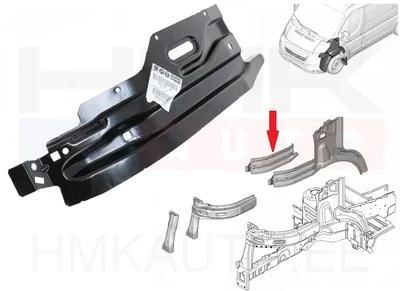 Sisetiiva tugevdusplekk vasak OEM Jumper/Boxer/Ducato 2014- - PSA 1611662980 - OE - 100% Genuine Part