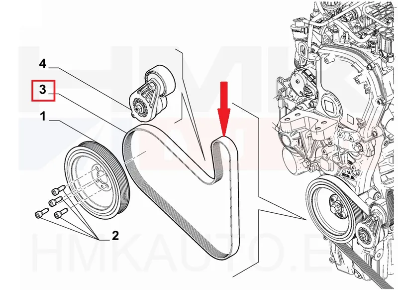 Mitmikkiilrihm OEM Jumper/Boxer/Ducato MCA 2,2HDI 2024- - PSA 1694815380 - OE - 100% Genuine Part