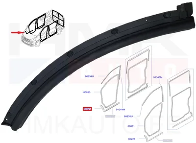 Esiukseava alumine tihend parem OEM Trafic/Vivaro 2014- - REN  808302090R - OE - 100% Genuine Part