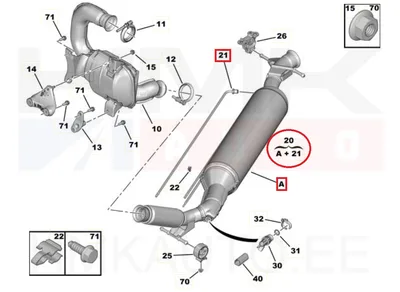 Tahmafilter(DPF/FAP) OEM Jumpy/Expert 2,0HDi EURO6.2 DW10FDCU 2016- - PSA 9820967180 - OE - 100% Genuine Part