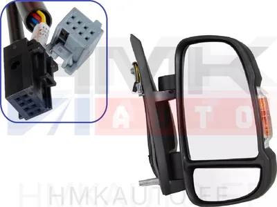 Зеркало заднего вида правое , электрическое Jumper/Boxer/Ducato 06- (короткий кронштейн, W16W, складной) - 7850147AG - OEM (no box)