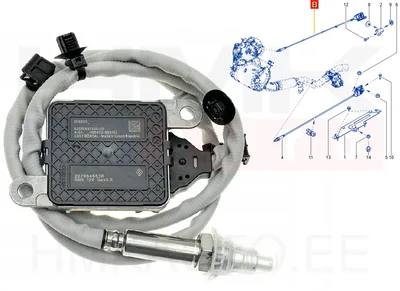 NOx andur eesmine OEM Renault Kadjar 1,5DCI - REN 227904663R/L - OEM (no box)