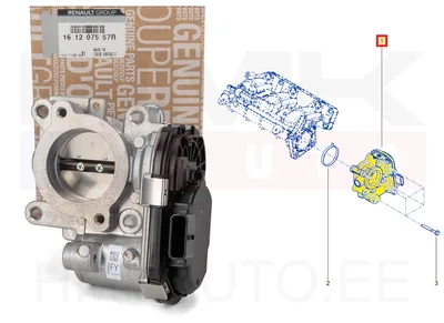 Drosselklapp OEM Renault Clio,Captur / Dacia Duster,Logan.Jogger,Sandero 1,0TCe 2023- - REN  161207557R - OE - 100% Genuine Part