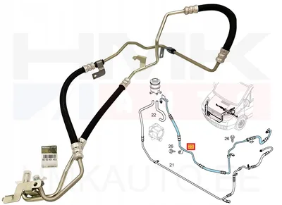Roolivõimendi survetoru OEM Renault Trafic II 2,0dCI AC+ - REN  8200401453 - OE - 100% Genuine Part