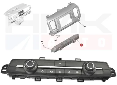 Heater control panel OEM Jumpy IV, Berlingo / Expert IV, Rifter (with A/C) - PSA  98340416ZD - OE - 100% Genuine Part