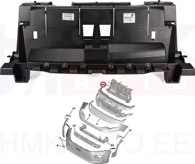 Esistange keskmine tugiraam OEM Citroen Berlingo/Peugeot Rifter 2018- - PSA 9847316280 - OE - 100% Genuine Part