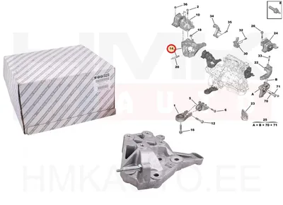 Käigukasti kinnitus kronstein OEM Jumper/Boxer/Ducato 2006- - PSA 1627702580 - OE - 100% Genuine Part