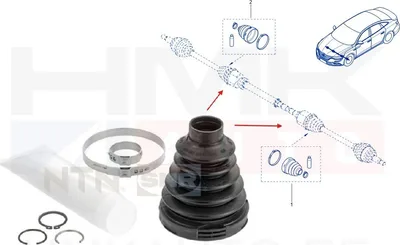 Пыльник шруса внутренний Renault Megane IV, Espace V, Talisman - IBK55.001 - SNR France
