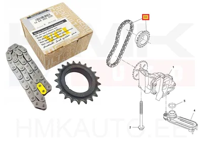 Õlipumba keti komplekt OEM Renault 1,6DCI R9M - REN 150A00005R - OE - 100% Genuine Part