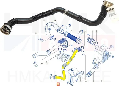 Turbo õhutoru OEM Renault Kangoo II 1,5dCi - REN  144600199R - OE - 100% Genuine Part