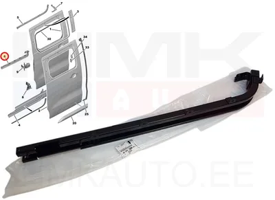 Направляющая сдвижной двери правая средняя OEM Jumpy/Spacetourer/Expert/Traveller/Proace 2016- L1 - PSA 9839365180 - OE - 100% Genuine Part