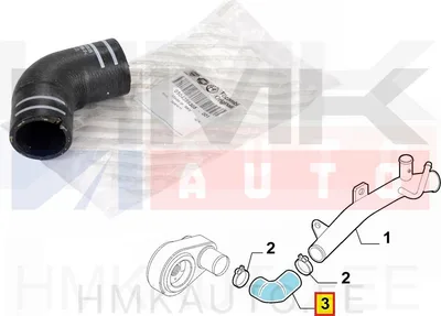 Jahutusvedeliku lõdvik õlijahutile OEM Fiat Ducato 2,3JTD 2011- - FIAT 504386305 - OE - 100% Genuine Part