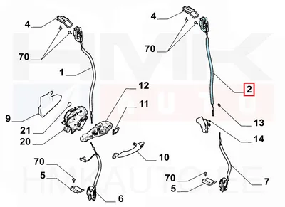 Ukselukusti tagauksele, ülemine parem OEM Citroen Jumpy/Peugeot Expert 2019- - PSA  9832125680 - OE - 100% Genuine Part