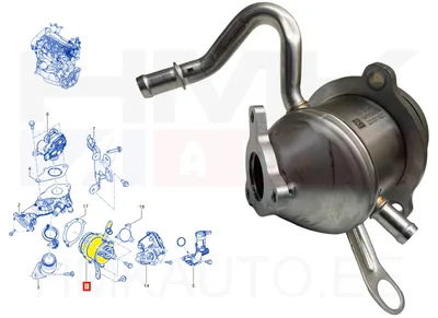EGR jahutusradiaator OEM Renault 1,5BlueDCI - REN  147359823R/L - OEM (no box)