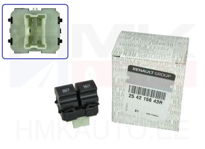 Klaasitõstuki lüliti vasak eesmine OEM Renault Master 2019- - REN 254215643R - OE - 100% Genuine Part